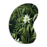 Bamboo Elegance Tropical Pattern - Asymmetric Metal Wall Art