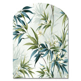 Tropical Zen Bamboo - Asymmetric Metal Wall Art