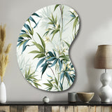 Tropical Zen Bamboo - Asymmetric Metal Wall Art