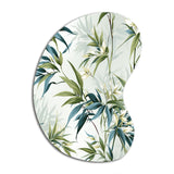 Tropical Zen Bamboo - Asymmetric Metal Wall Art