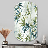 Tropical Zen Bamboo - Asymmetric Metal Wall Art