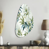 Tropical Zen Bamboo - Asymmetric Metal Wall Art