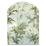 Tropical Zen Bamboo Pattern - Asymmetric Metal Wall Art