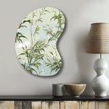 Tropical Zen Bamboo Pattern - Asymmetric Metal Wall Art