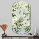 Tropical Zen Bamboo Pattern - Asymmetric Metal Wall Art