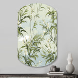 Tropical Zen Bamboo Pattern - Asymmetric Metal Wall Art