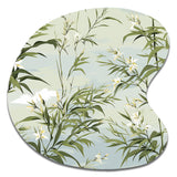 Tropical Zen Bamboo Pattern - Asymmetric Metal Wall Art