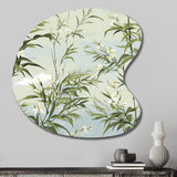 Tropical Zen Bamboo Pattern - Asymmetric Metal Wall Art