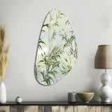 Tropical Zen Bamboo Pattern - Asymmetric Metal Wall Art