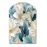 Coastal Symphony Tropical Pattern - Asymmetric Metal Wall Art