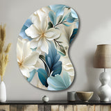 Coastal Symphony Tropical Pattern - Asymmetric Metal Wall Art