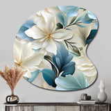 Coastal Symphony Tropical Pattern - Asymmetric Metal Wall Art