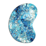 Ocean Blue Mosaic Turquoise - Asymmetric Metal Wall Art