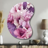 Orchid Dream Tropical Pattern - Asymmetric Metal Wall Art