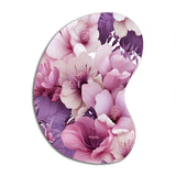 Orchid Dream Tropical Pattern - Asymmetric Metal Wall Art