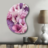 Orchid Dream Tropical Pattern - Asymmetric Metal Wall Art