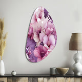 Orchid Dream Tropical Pattern - Asymmetric Metal Wall Art