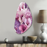 Orchid Dream Tropical Pattern - Asymmetric Metal Wall Art