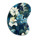 Twilight Oasis Tropical Pattern - Asymmetric Metal Wall Art