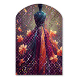 Luxurious Fantasy Dress I - Asymmetric Metal Wall Art