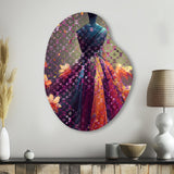 Luxurious Fantasy Dress I - Asymmetric Metal Wall Art