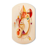 Orange And Yellow Geometric Abstract II - Asymmetric Metal Wall Art