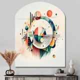 Multi-Color Geometric Art - Asymmetric Metal Wall Art