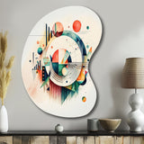 Multi-Color Geometric Art - Asymmetric Metal Wall Art