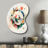 Multi-Color Geometric Art - Asymmetric Metal Wall Art