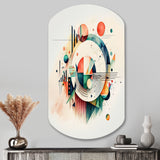 Multi-Color Geometric Art - Asymmetric Metal Wall Art