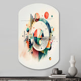 Multi-Color Geometric Art - Asymmetric Metal Wall Art