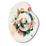 Multi-Color Geometric Art - Asymmetric Metal Wall Art