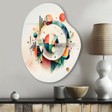 Multi-Color Geometric Art - Asymmetric Metal Wall Art