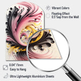 Multi-Color Paint Swirl I - Asymmetric Metal Wall Art