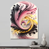 Multi-Color Paint Swirl I - Asymmetric Metal Wall Art