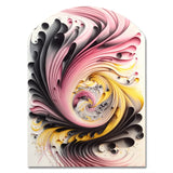 Multi-Color Paint Swirl I - Asymmetric Metal Wall Art