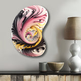 Multi-Color Paint Swirl I - Asymmetric Metal Wall Art