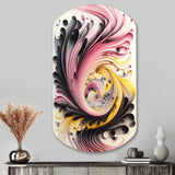 Multi-Color Paint Swirl I - Asymmetric Metal Wall Art