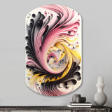 Multi-Color Paint Swirl I - Asymmetric Metal Wall Art