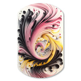 Multi-Color Paint Swirl I - Asymmetric Metal Wall Art