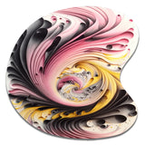 Multi-Color Paint Swirl I - Asymmetric Metal Wall Art