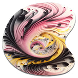 Multi-Color Paint Swirl I - Asymmetric Metal Wall Art