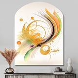 Golden Spiral Movement II - Asymmetric Metal Wall Art