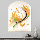 Golden Spiral Movement II - Asymmetric Metal Wall Art