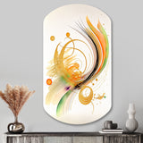 Golden Spiral Movement II - Asymmetric Metal Wall Art