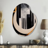 Gold Touch Art Deco I - Asymmetric Metal Wall Art