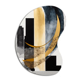 Glam Art Deco Abstract I - Asymmetric Metal Wall Art