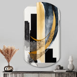 Glam Art Deco Abstract I - Asymmetric Metal Wall Art