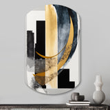 Glam Art Deco Abstract I - Asymmetric Metal Wall Art