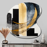 Glam Art Deco Abstract I - Asymmetric Metal Wall Art